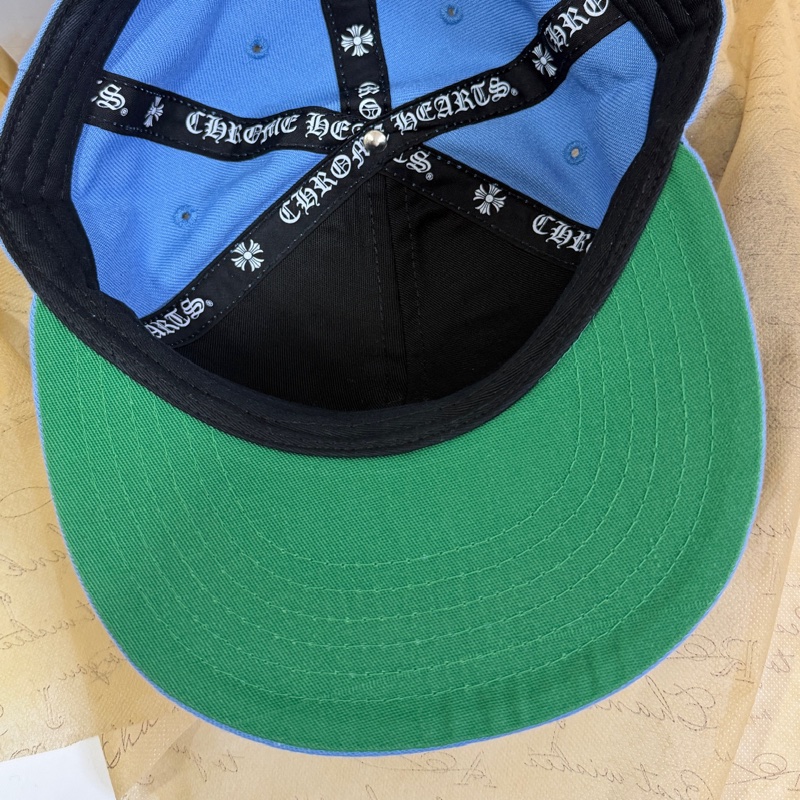 Chorme Hearts 克羅心 藍色愛心藤蔓刺繡棒球帽-7