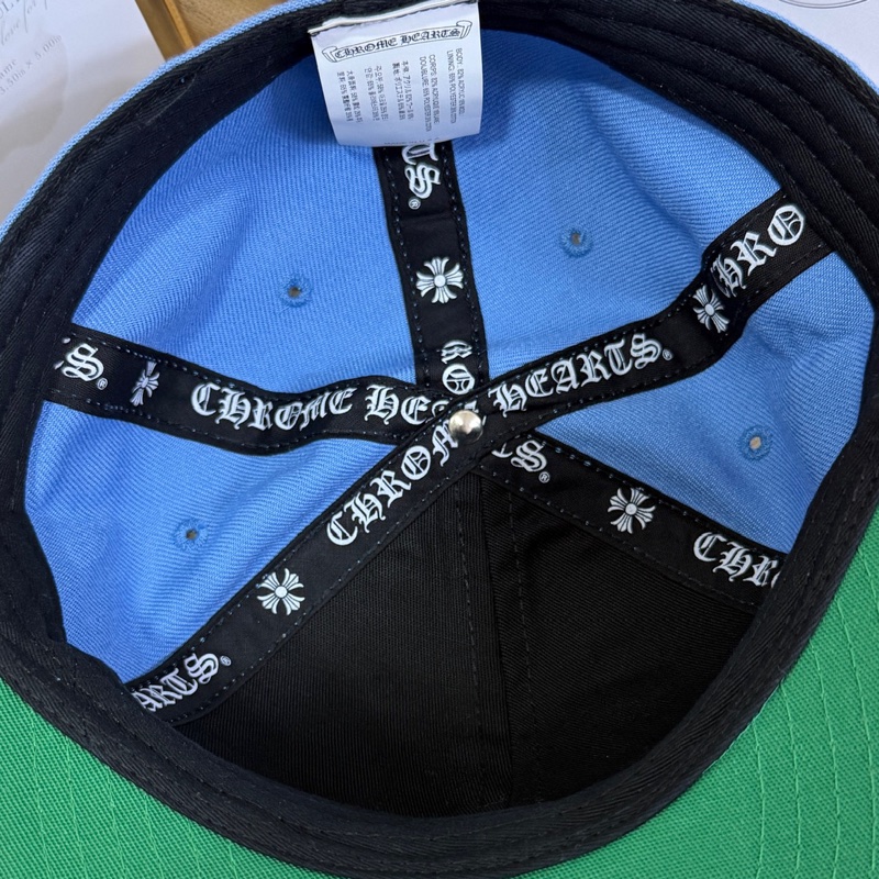 Chorme Hearts 克羅心 藍色愛心藤蔓刺繡棒球帽-14