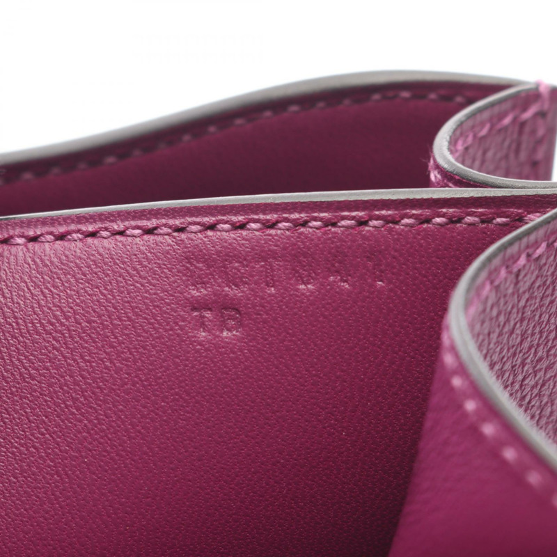 愛馬仕 Constance 3 迷你肩背包 D Evercolor 皮革 Anemone 二手女士 SHW-4