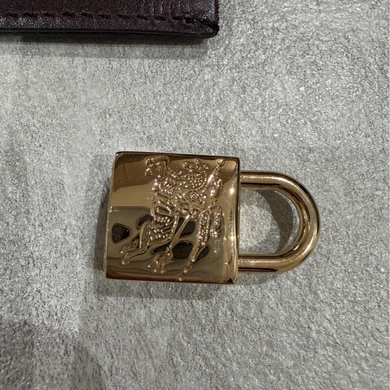 BURBERRY 經典格紋 登機袋 旅行袋 行李袋 斜背包 肩背包 側背包-13