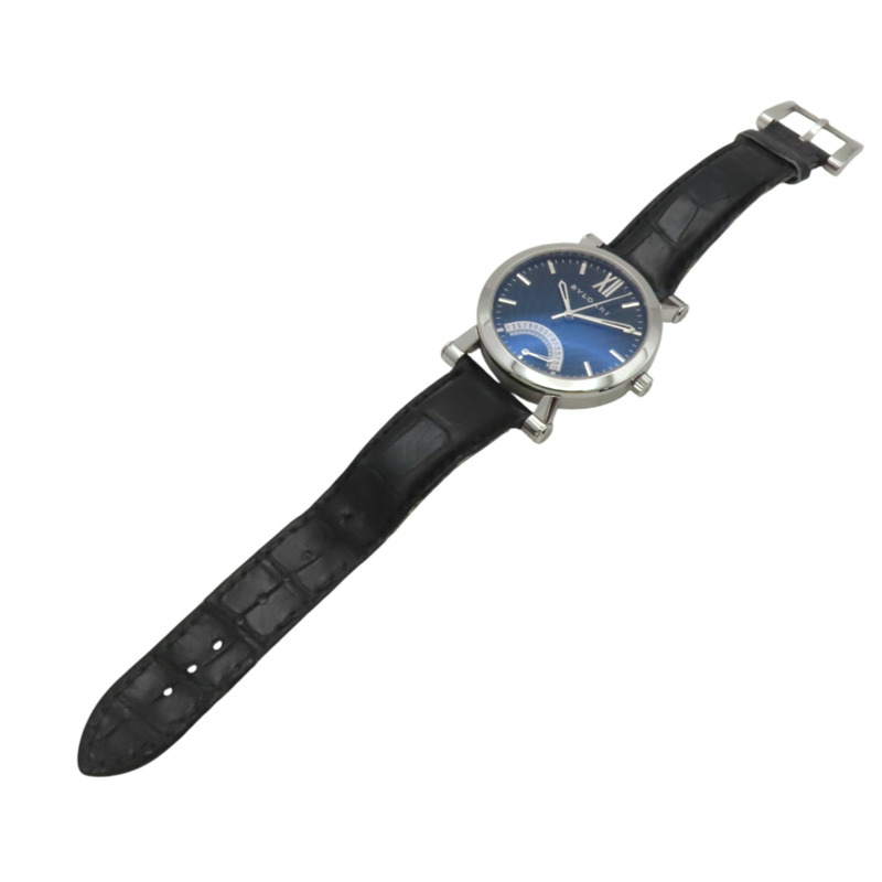 藍色錶盤 皮帶 不鏽鋼 Sotirio 腕錶【BVLGARI 寶格麗】 SB42SDR-5