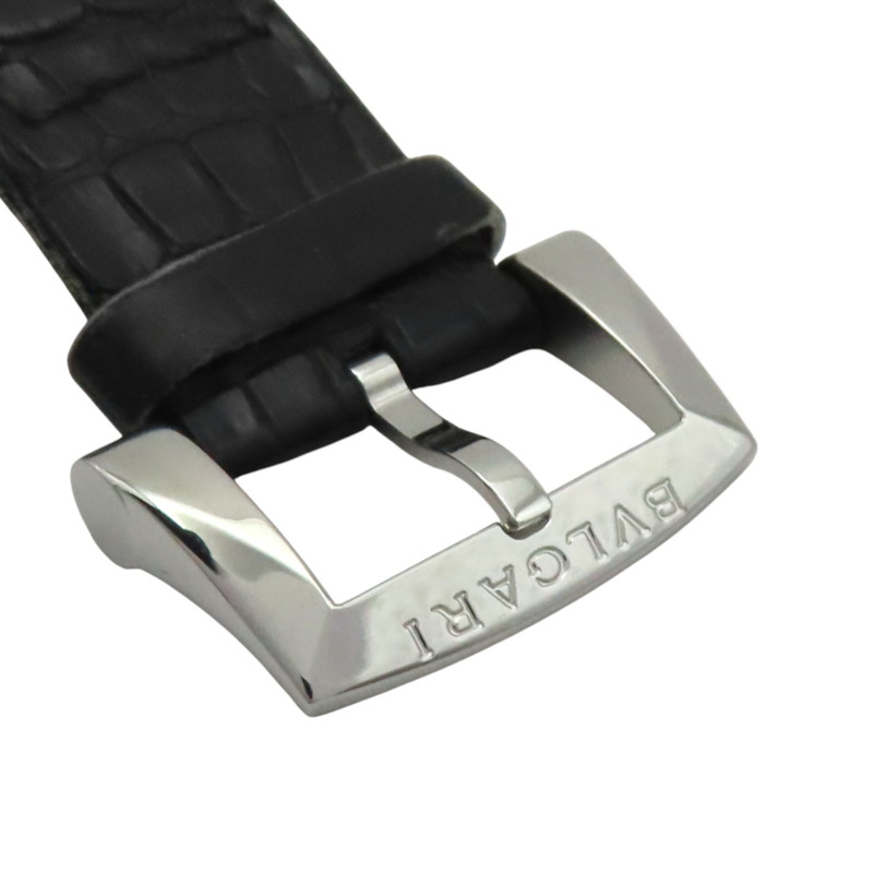 藍色錶盤 皮帶 不鏽鋼 Sotirio 腕錶【BVLGARI 寶格麗】 SB42SDR-11