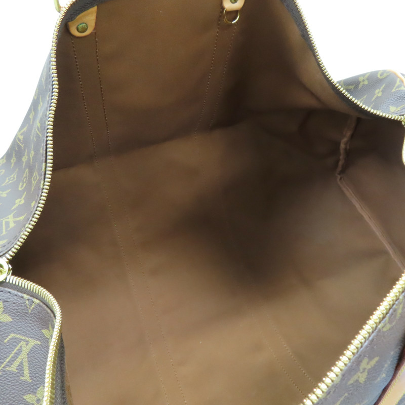 棕色 原花帆布 Keepall 55 行李袋 手提包 無鑰匙【LOUIS VUITTON LV 路易威登】 M41424-4