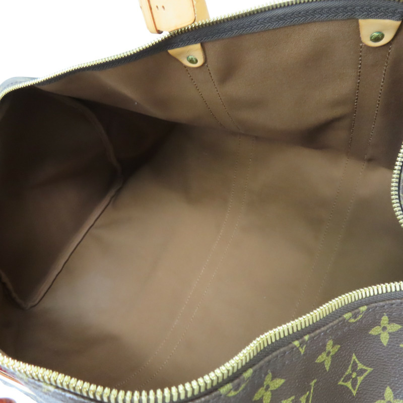 棕色 原花帆布 Keepall 55 行李袋 手提包 無鑰匙【LOUIS VUITTON LV 路易威登】 M41424-5