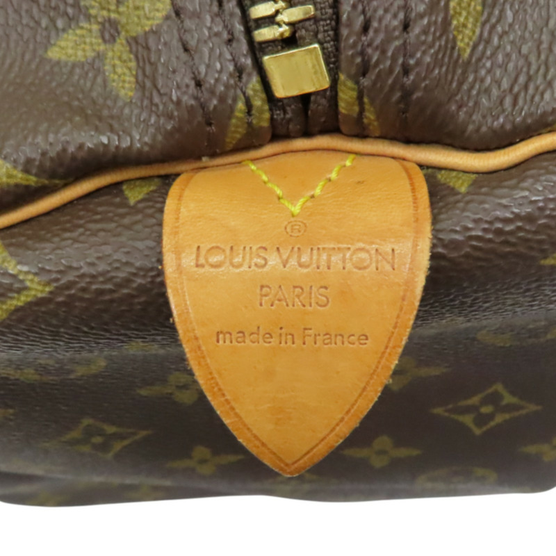 棕色 原花帆布 Keepall 55 行李袋 手提包 無鑰匙【LOUIS VUITTON LV 路易威登】 M41424-7