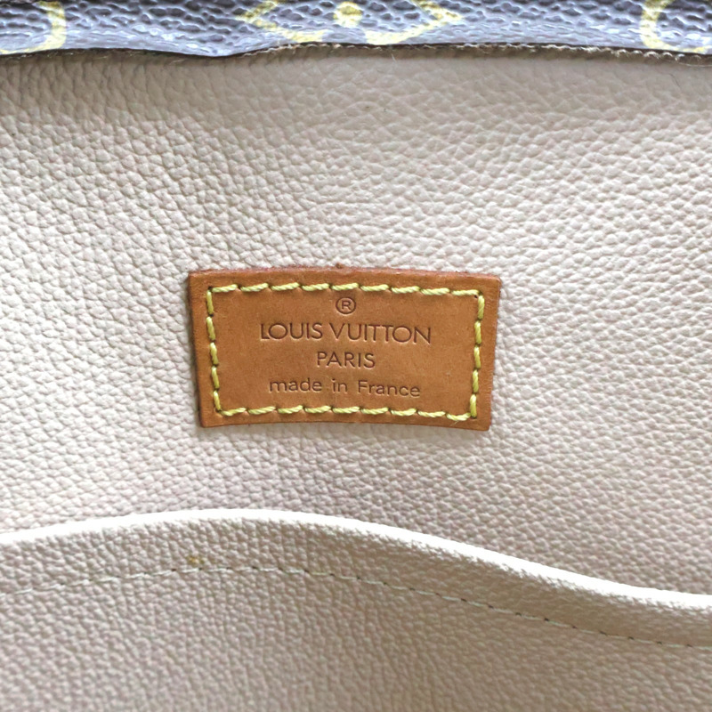 棕色 原花帆布 Sac Plat 手提包【LOUIS VUITTON LV 路易威登】 M51140-6