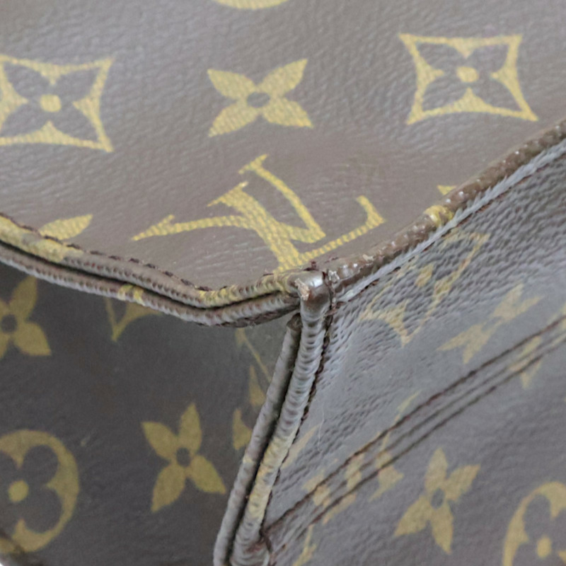 棕色 原花帆布 Sac Plat 手提包【LOUIS VUITTON LV 路易威登】 M51140-8