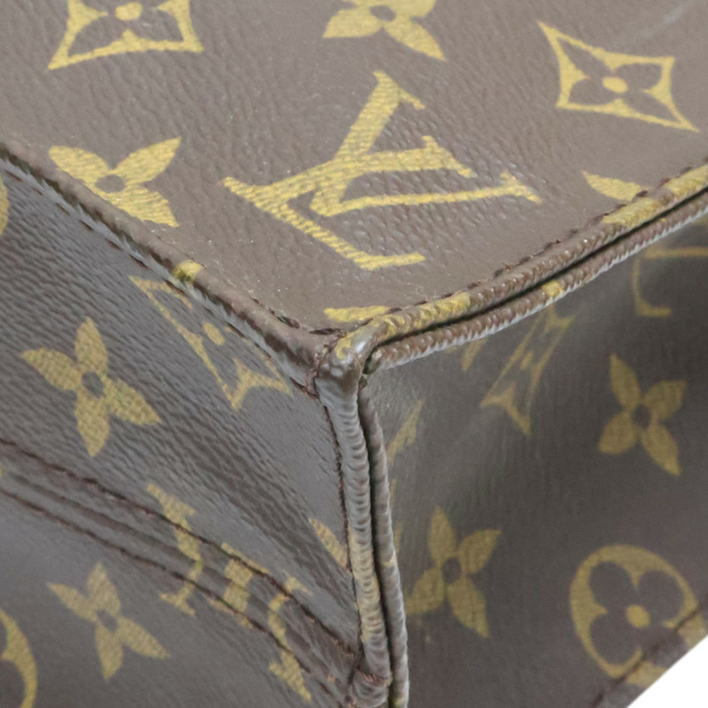棕色 原花帆布 Sac Plat 手提包【LOUIS VUITTON LV 路易威登】 M51140-9
