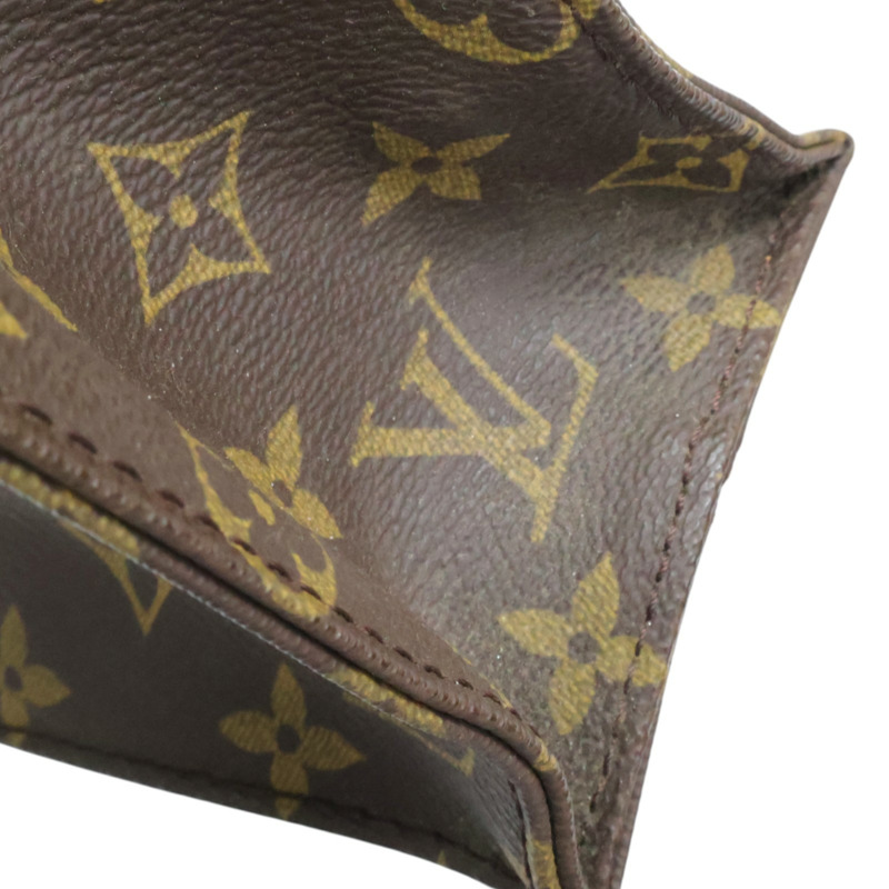 棕色 原花帆布 Sac Plat 手提包【LOUIS VUITTON LV 路易威登】 M51140-13
