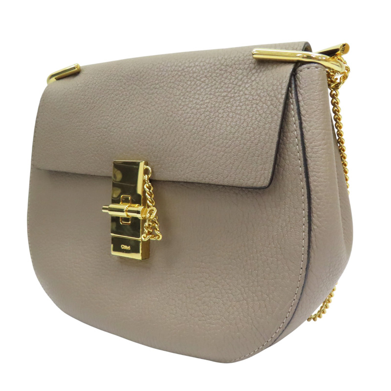 奶茶色 牛皮 肩背包【Chloe 克羅伊】-2