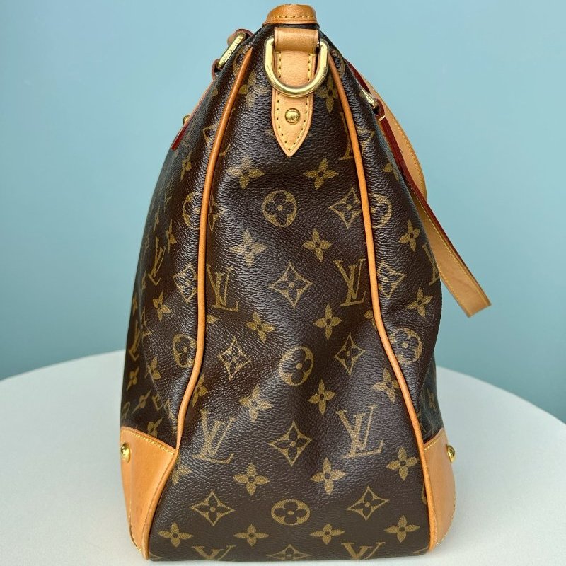 路易威登/Louis Vuitton 老花塗層帆佈托特狩獵包 肩背包-3