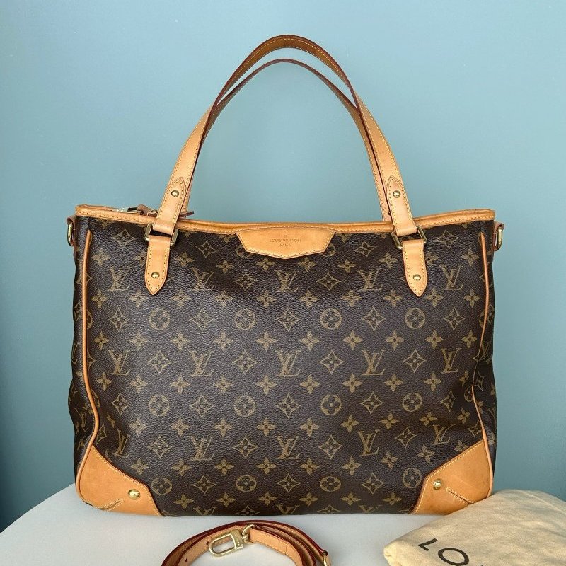 路易威登/Louis Vuitton 老花塗層帆佈托特狩獵包 肩背包-5