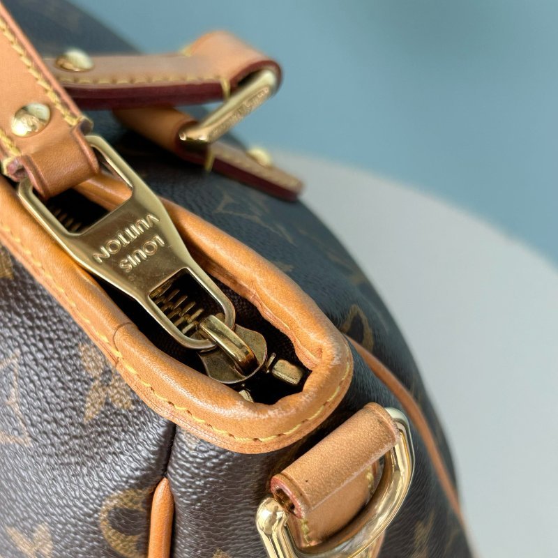 路易威登/Louis Vuitton 老花塗層帆佈托特狩獵包 肩背包-14