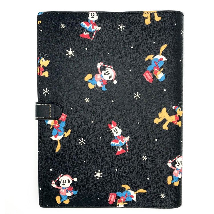 【COACH】x 迪士尼聯名款按釦皮革筆記本-1