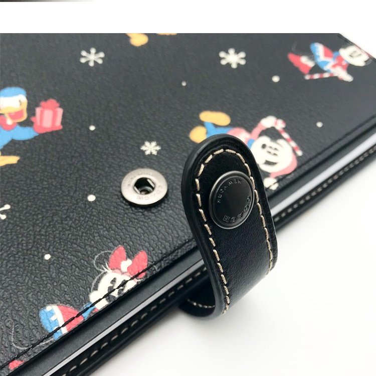 【COACH】x 迪士尼聯名款按釦皮革筆記本-4