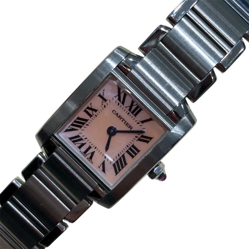 CARTIER 卡地亞 TANK FRANCAISE SM W51028Q3 石英錶-0
