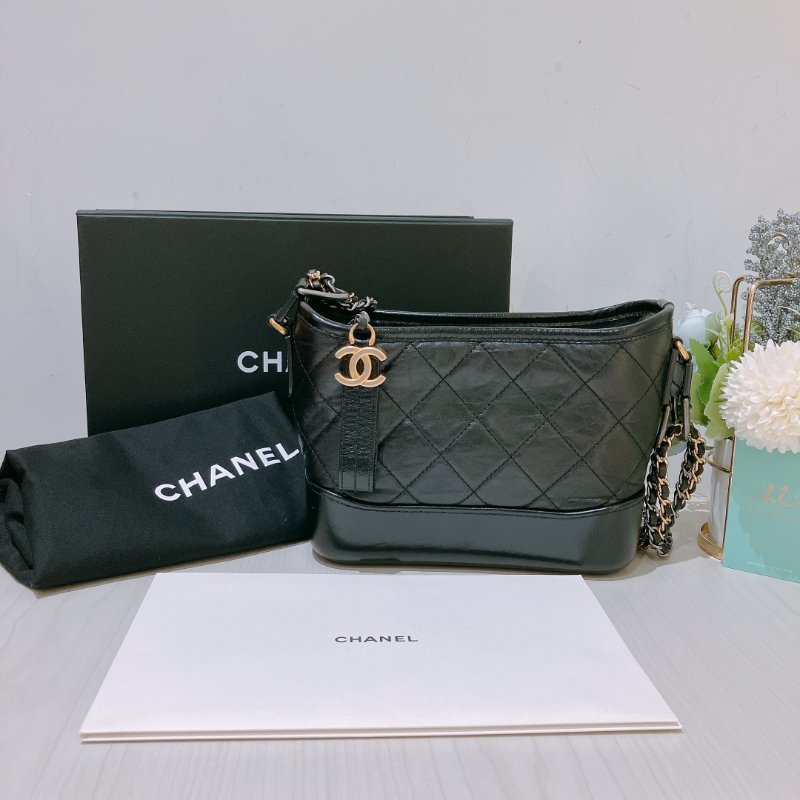 TK1950 Chanel 香奈兒迷你流浪包包Gabrielle Hobo Chain Bag Mini Black-22