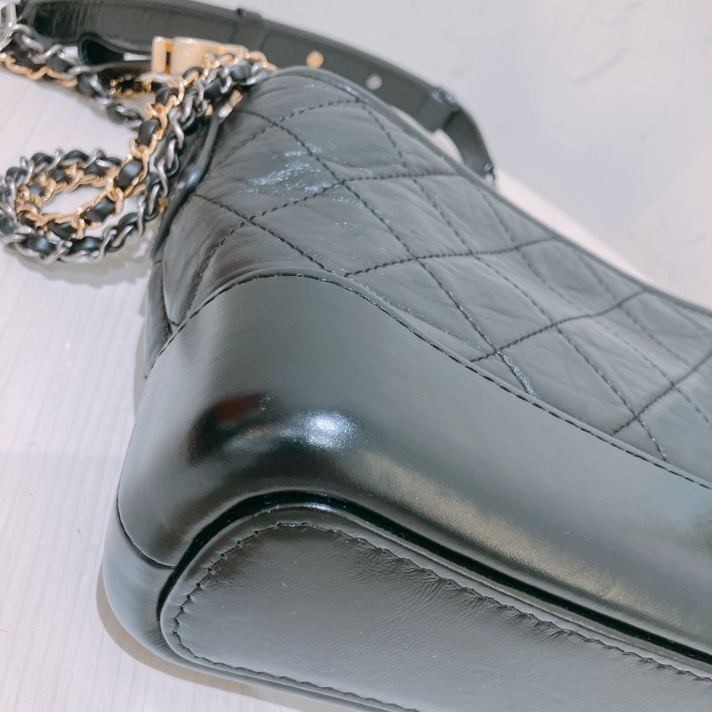 TK1950 Chanel 香奈兒迷你流浪包包Gabrielle Hobo Chain Bag Mini Black-23