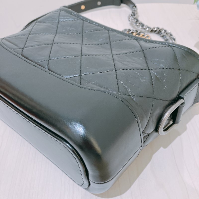TK1950 Chanel 香奈兒迷你流浪包包Gabrielle Hobo Chain Bag Mini Black-24