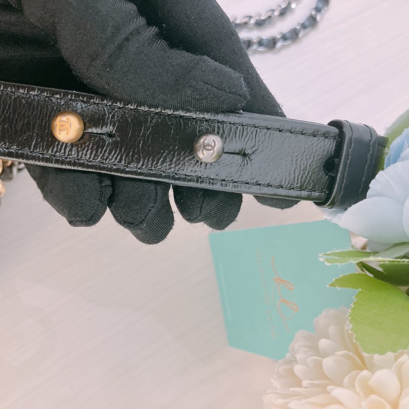 TK1950 Chanel 香奈兒迷你流浪包包Gabrielle Hobo Chain Bag Mini Black-30