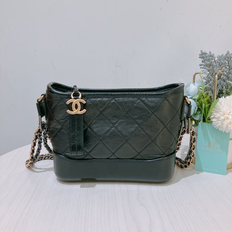 TK1950 Chanel 香奈兒迷你流浪包包Gabrielle Hobo Chain Bag Mini Black-32