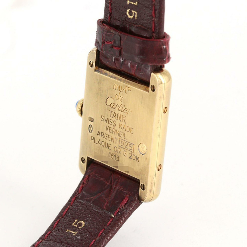 卡地亞 Must Tank SM GP W1003053 石英錶-5