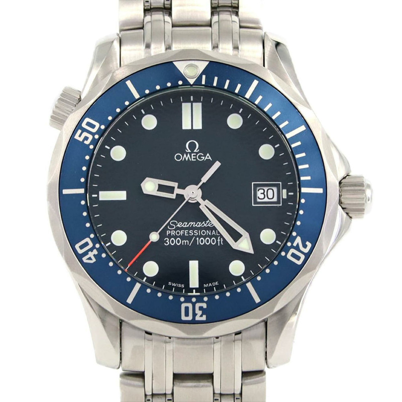 歐米茄海馬系列專業潛水錶 2561.80 不鏽鋼石英錶-0