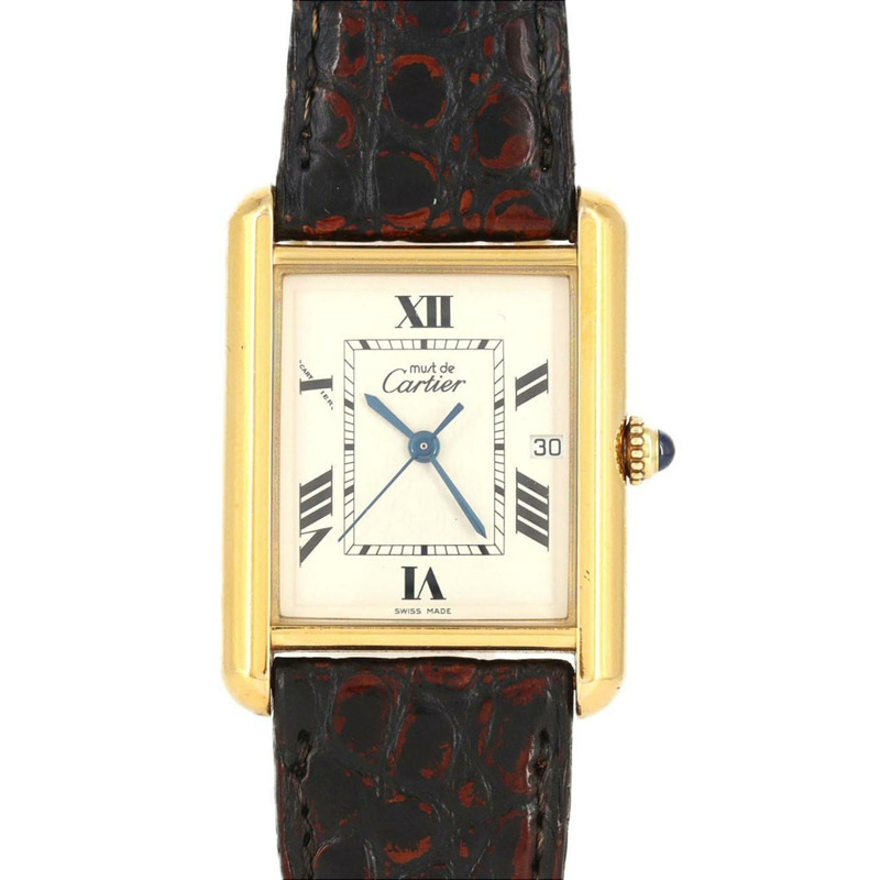 卡地亞 Must Tank GP LM W1013754 石英錶-0