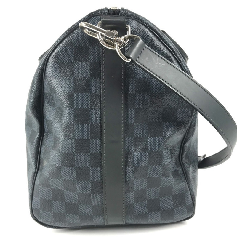 路易威登 N41349 Damier Cobalt Keepall Bandouliere 45 兩用單肩背包，波士頓帆布，男士，海軍藍-3