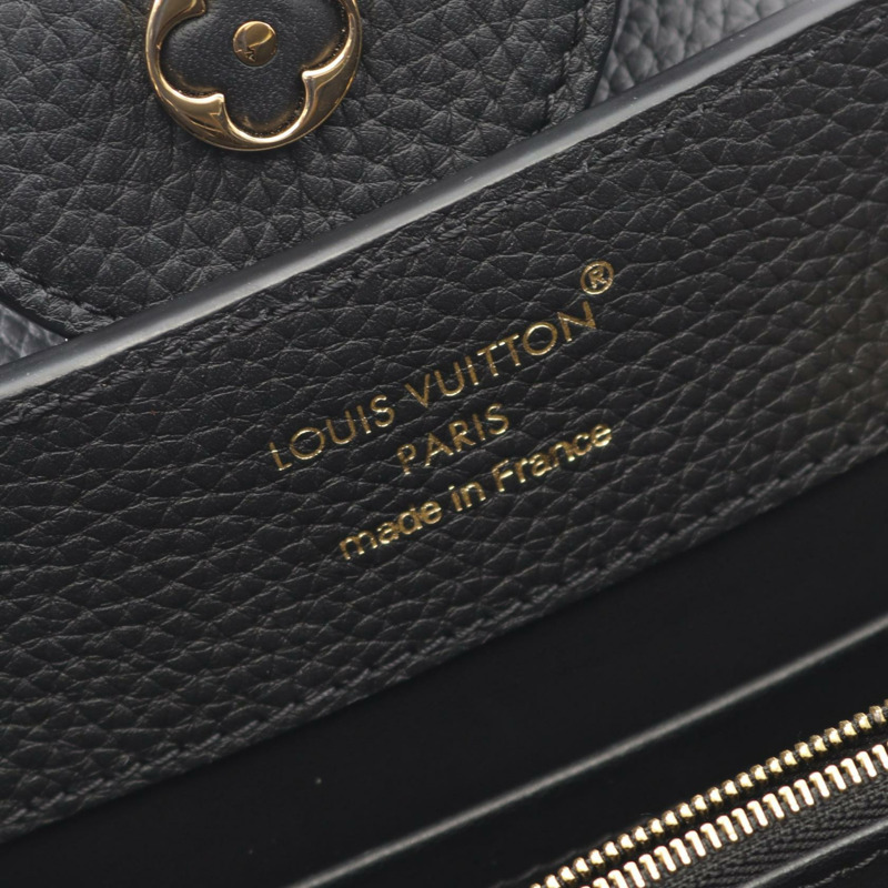 路易威登 Capucine BB 斜背單肩包 M24728 Taurillon Noir 二手-3