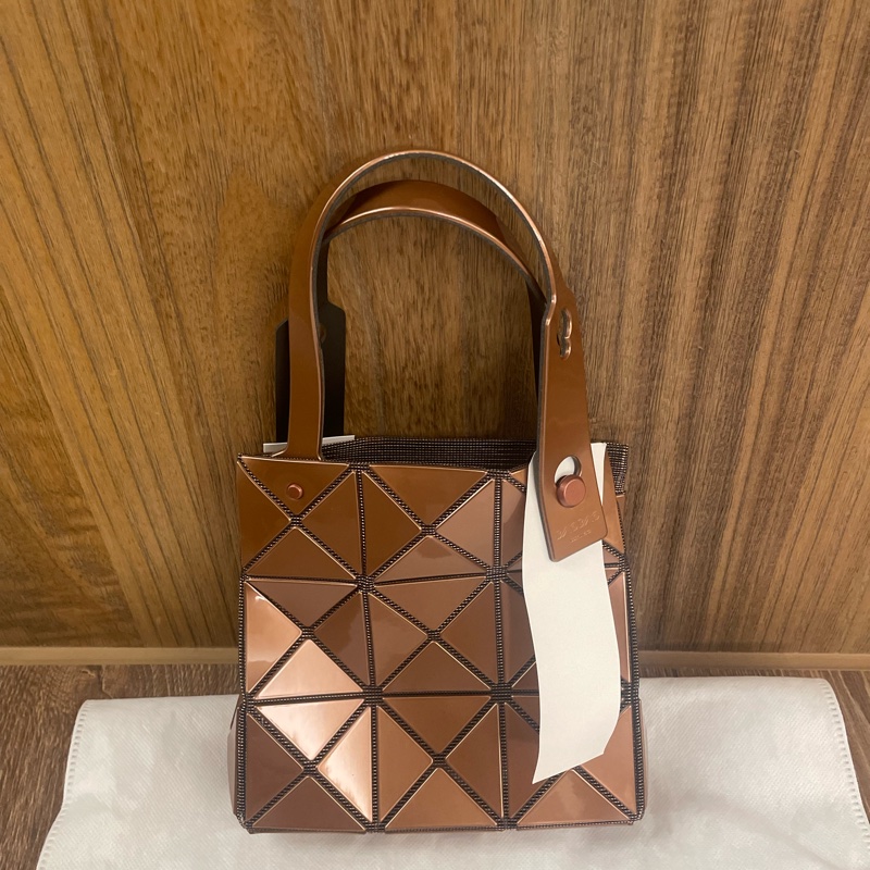 Issey Miyake Bao Bao Carat 3x3 手提包 亮銅-5
