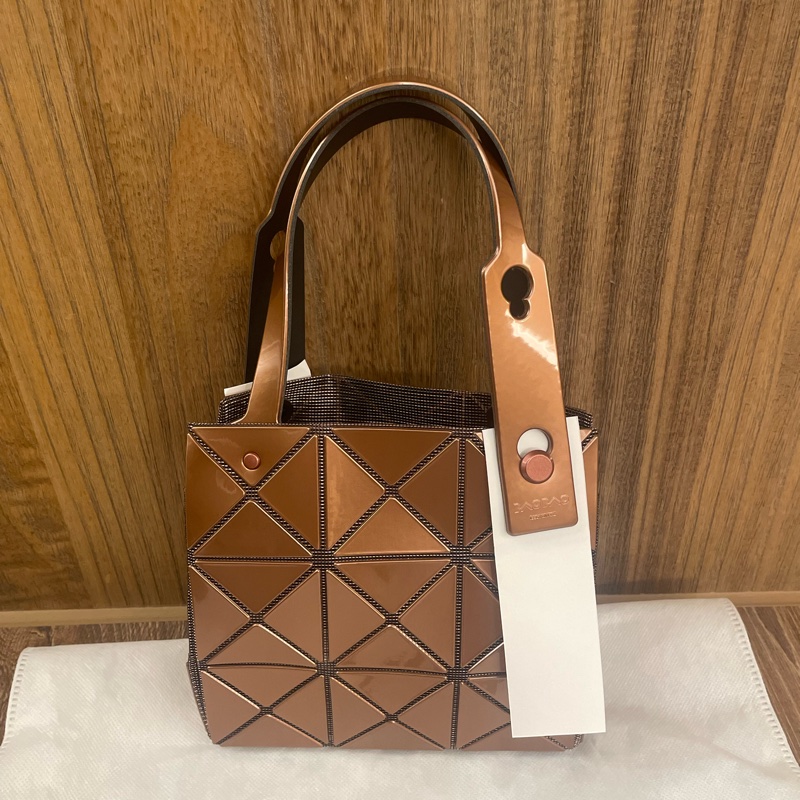Issey Miyake Bao Bao Carat 3x3 手提包 亮銅-6