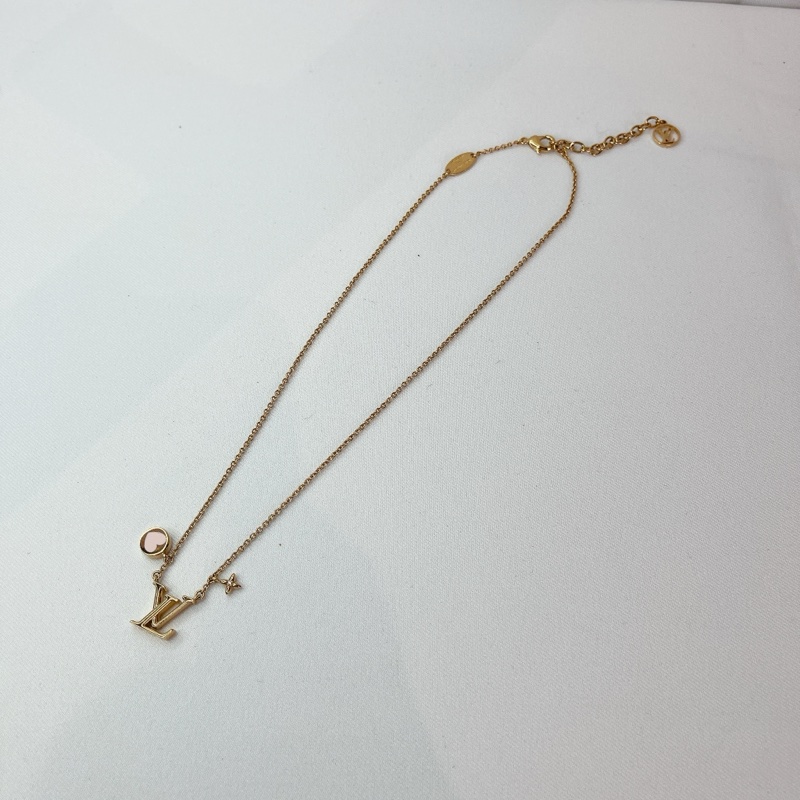莉亞精品♡ LV M01424 情人節限定款式 愛心項鍊 二手-0
