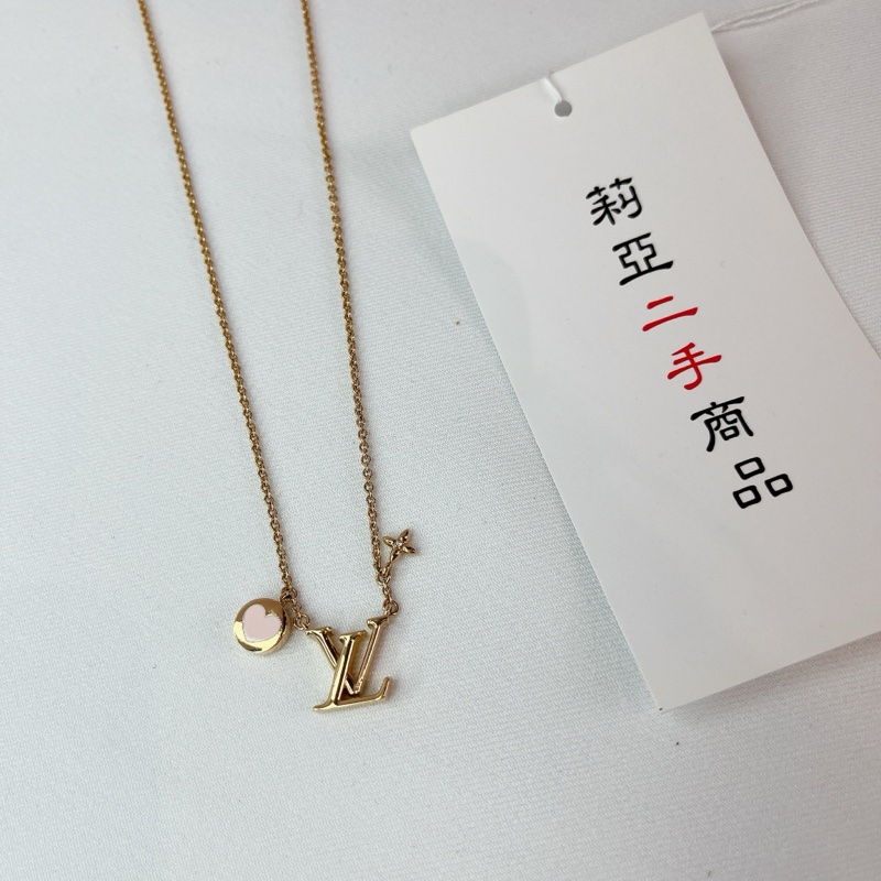 莉亞精品♡ LV M01424 情人節限定款式 愛心項鍊 二手-2