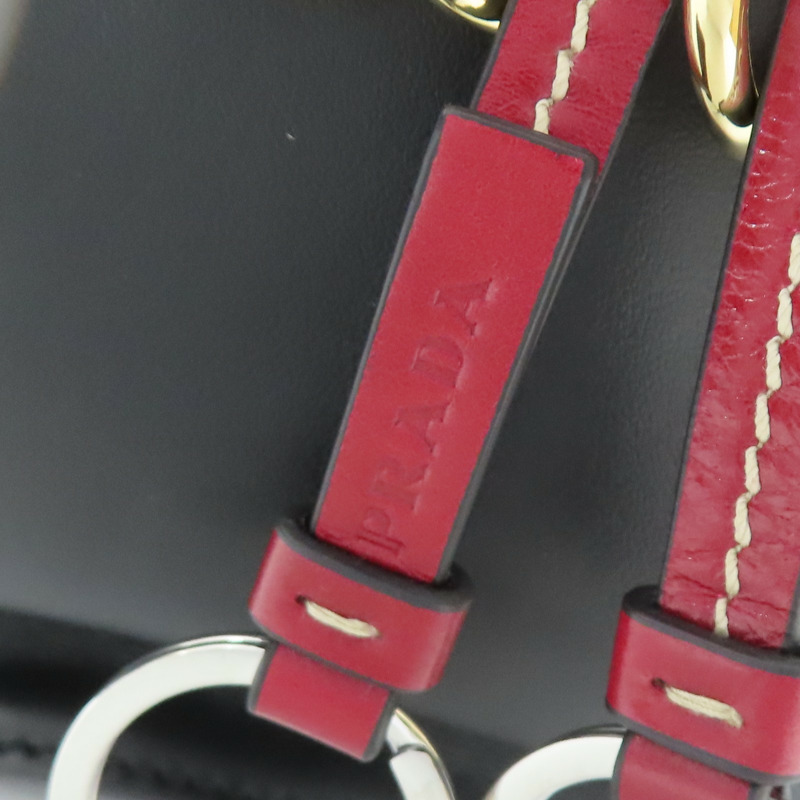 黑色 牛皮 Soft Sound 大號 肩背包【PRADA 普拉達】 1BD378-8