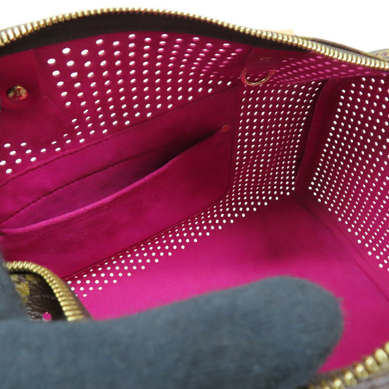 棕色 縷空 原花帆布 Speedy 30 手提包【LOUIS VUITTON LV 路易威登】 M95180-4