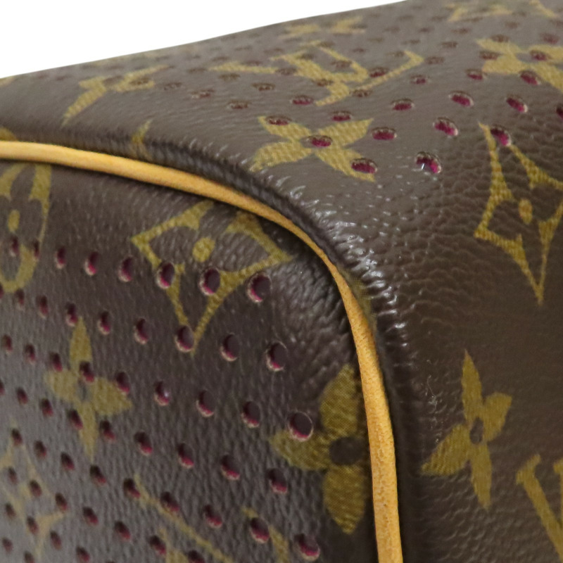 棕色 縷空 原花帆布 Speedy 30 手提包【LOUIS VUITTON LV 路易威登】 M95180-12
