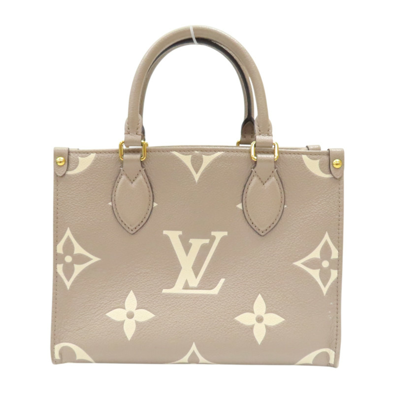 淺棕色 TC牛皮 OnTheGO PM 兩用包【LOUIS VUITTON LV 路易威登】 M45779-1
