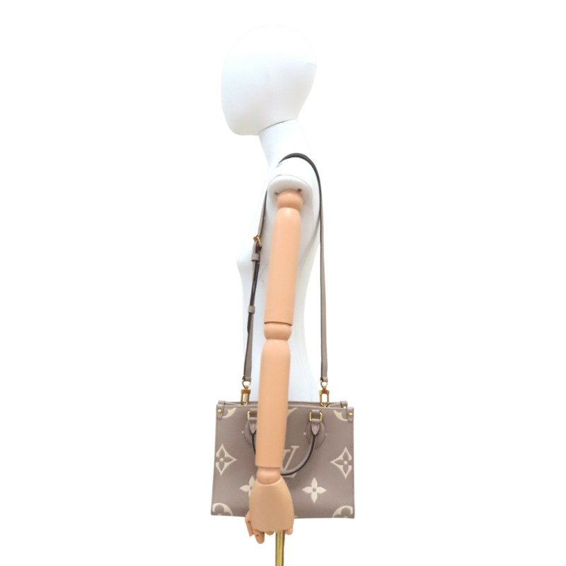 淺棕色 TC牛皮 OnTheGO PM 兩用包【LOUIS VUITTON LV 路易威登】 M45779-5