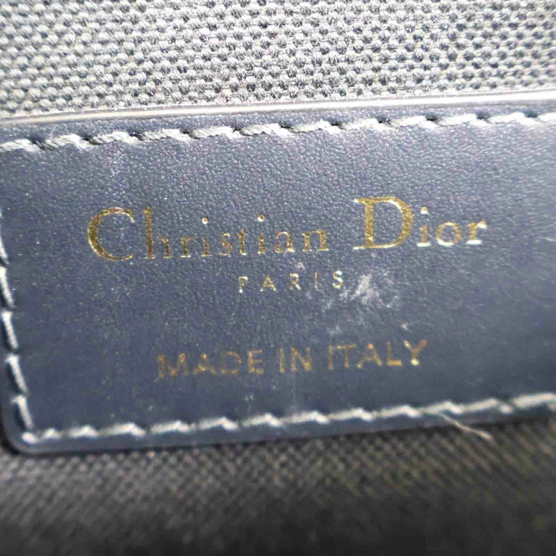 藍色 緹花帆布 30 Montaigne 肩背包【Dior 迪奧】-7