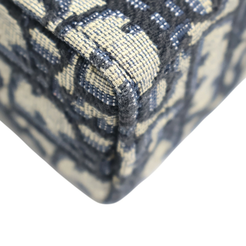 藍色 緹花帆布 30 Montaigne 肩背包【Dior 迪奧】-11