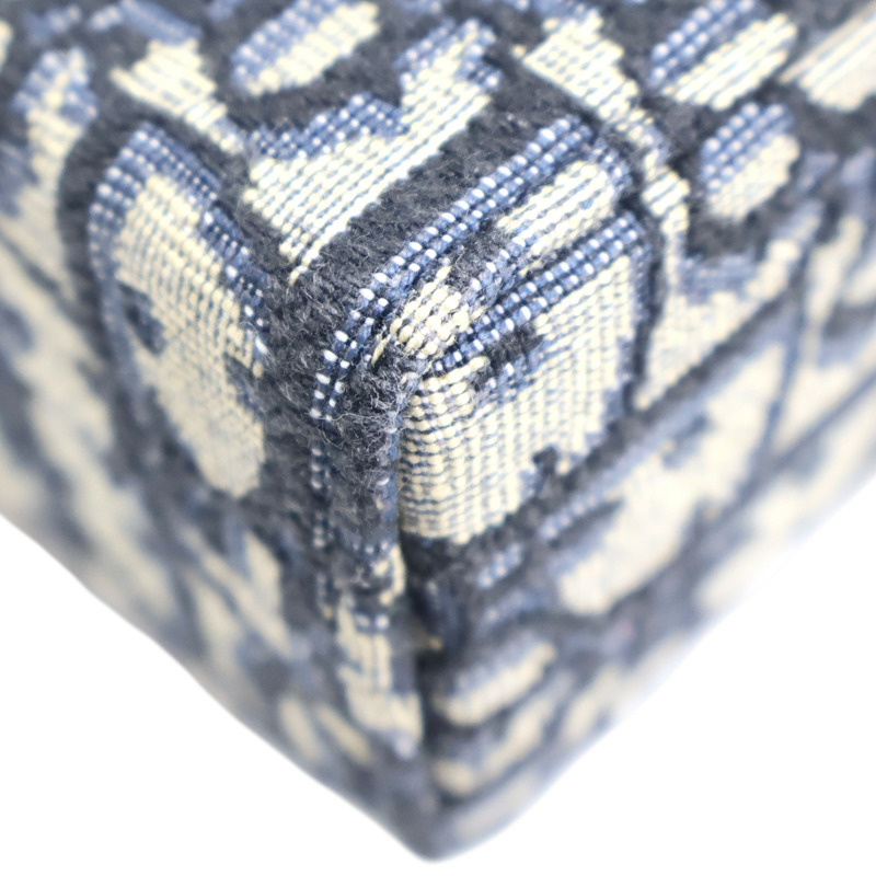 藍色 緹花帆布 30 Montaigne 肩背包【Dior 迪奧】-12