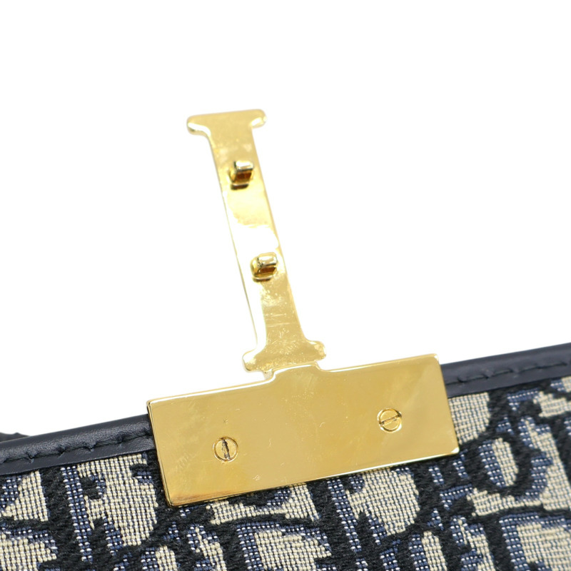 藍色 緹花帆布 30 Montaigne 肩背包【Dior 迪奧】-17