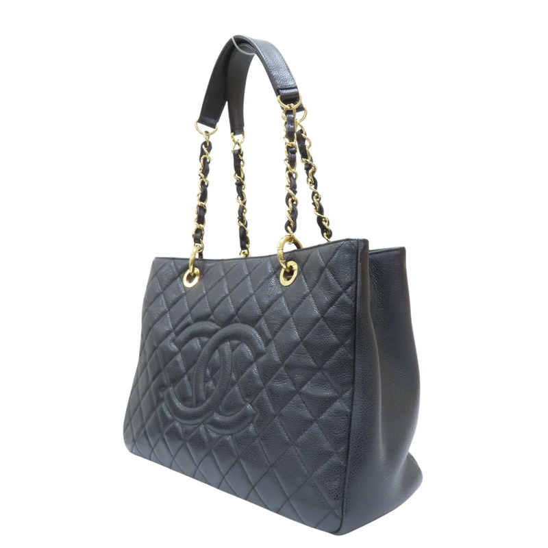 黑色 荔枝紋 牛皮 GST Tote 手提包 A50995【CHANEL 香奈兒】 A50995-2