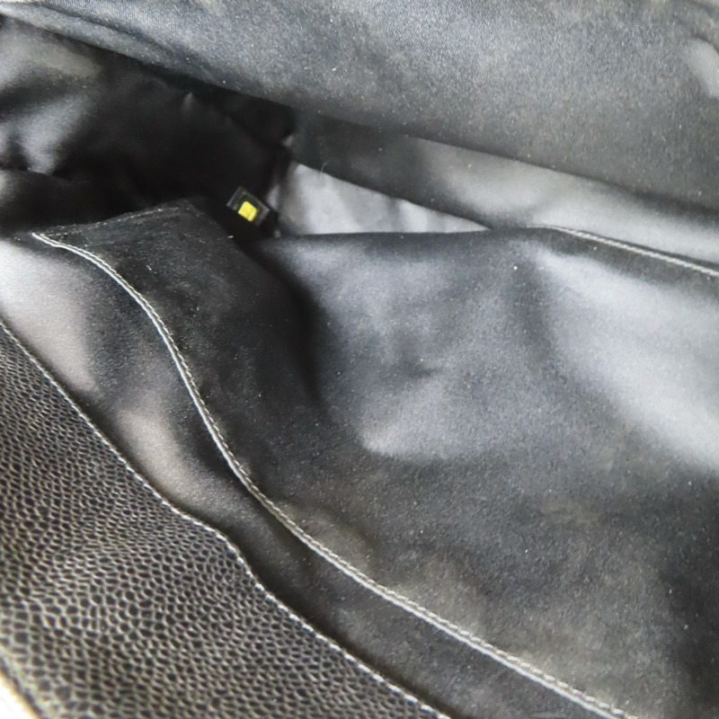 黑色 荔枝紋 牛皮 GST Tote 手提包 A50995【CHANEL 香奈兒】 A50995-5