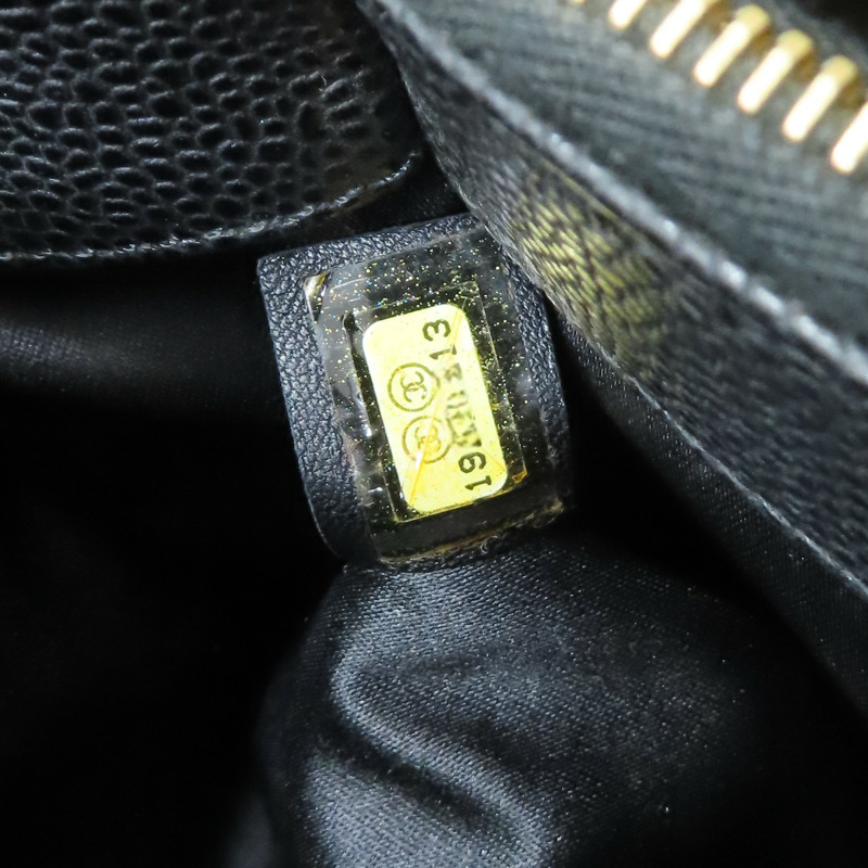 黑色 荔枝紋 牛皮 GST Tote 手提包 A50995【CHANEL 香奈兒】 A50995-11