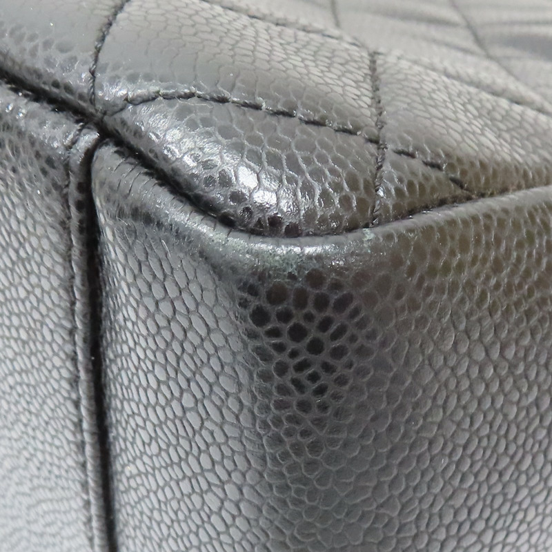 黑色 荔枝紋 牛皮 GST Tote 手提包 A50995【CHANEL 香奈兒】 A50995-15