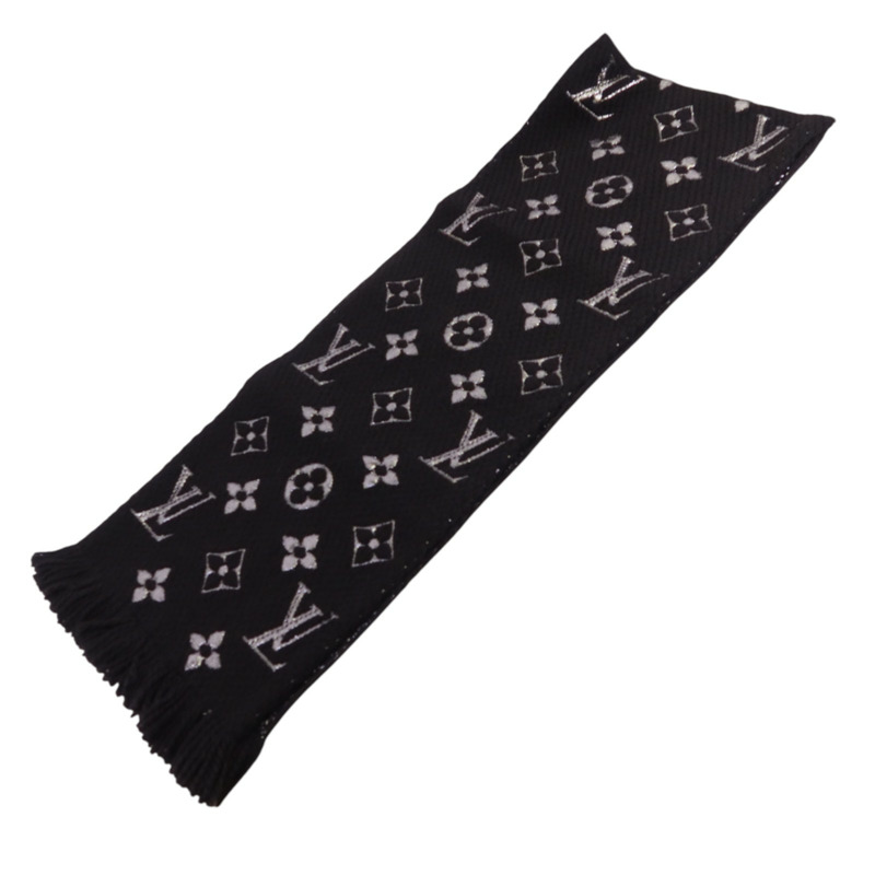 LOUIS VUITTON 羊毛/絲質Echarpe Logomania Shine Scar圍巾-6