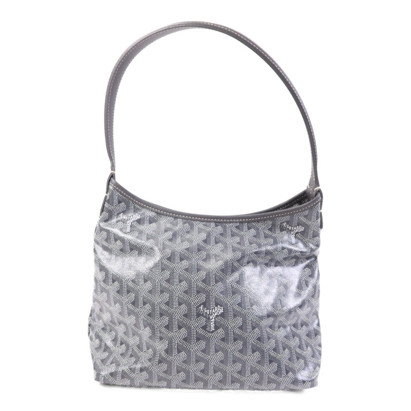 GOYARD 塗層帆布Mini Hobo銀扣手挽袋-1