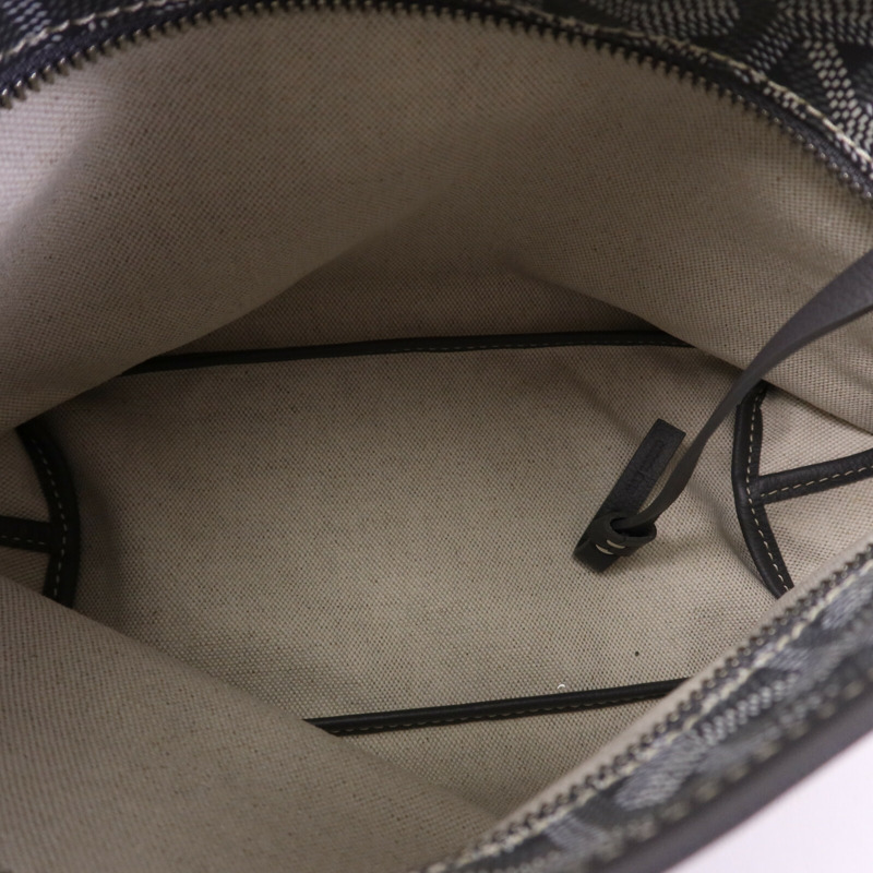 GOYARD 塗層帆布Mini Hobo銀扣手挽袋-4